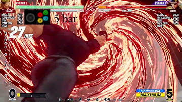 [KOFXV] Yamazaki damaging combos 0-5 bars