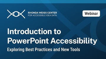 Introduction to PowerPoint Accessibility: Exploring Best Practices and New Tools