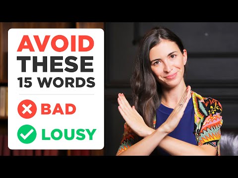 15 OVERUSED ENGLISH WORDS you should try to AVOID