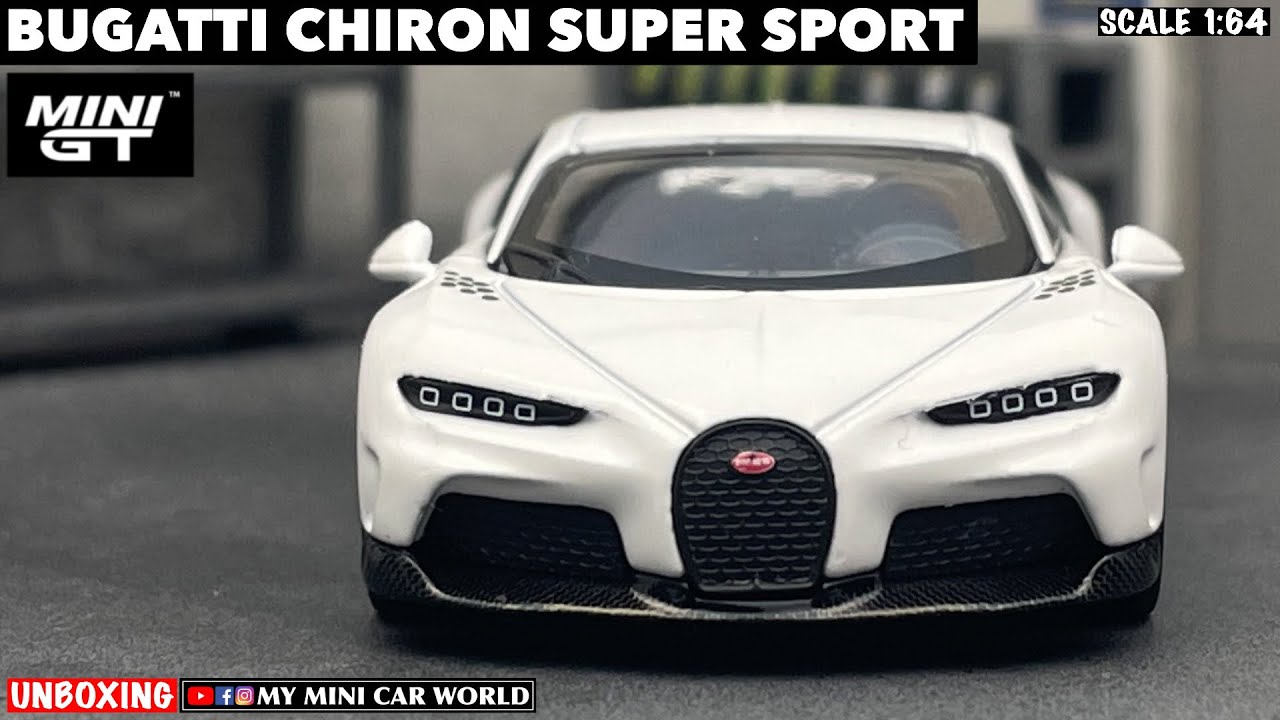MY MINI CAR WORLD』UNBOXING MINI GT 1/64 BUGATTI CHIRON SUPER