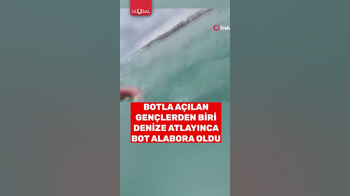 Botla denize açılan gençlerden biri denize atlayınca bot alabora oldu #shorts #deniz #keşfet