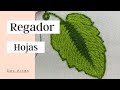 76 - Hojas - Regador con flores | Say Artes