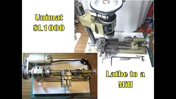 Turning the unimat SL1000 lathe to a mill
