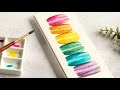 No-Line Watercoloring Featuring Colorado Craft Company's Slimline Macarons