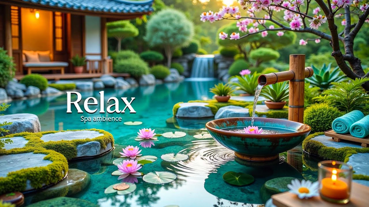Relaxing Music + Soothing Water Sounds for Sleep, Meditation 🌿 Insomnia ...