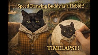 🍃 Drawing Buddy as a Hobbit | Senior Shire Energy 🐾 screenshot 5