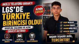 Akıllı Telefonu Bıraktı, LGS'de Türkiye Birincisi Oldu
