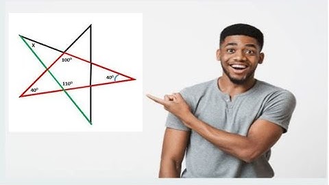 GEOMETRY PROBLEM # 3 - FINDING THE MEASURE OF THE ANGLE OF A VERTEX OF AN IRREGULAR STAR POLYGON
