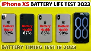 A Very Detail Battery Drain Test of iPhone XS in 2023! - iPhone XS Battery Life Drain Test in 2023