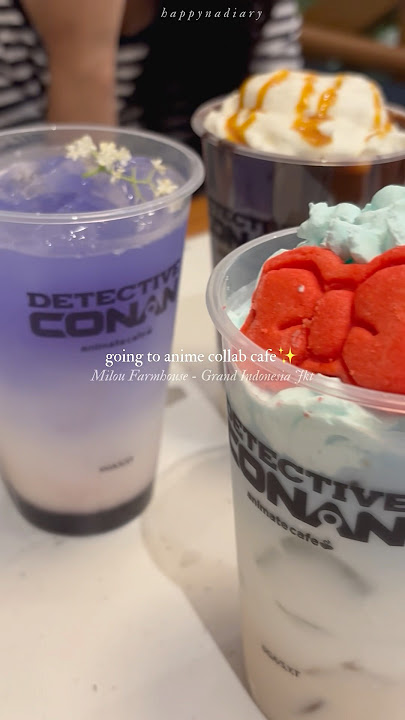 Conan Cafe🕵️☕️🔎 #animecafe #detectiveconan #anime #indonesia #jakarta #dessert #cafe #manga