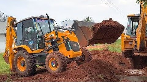 JCB 3DX and 3DX Super Loading Soil In Tractor | jcb video #JcbBackhoes #jcbvideo #JCB #Backhoes