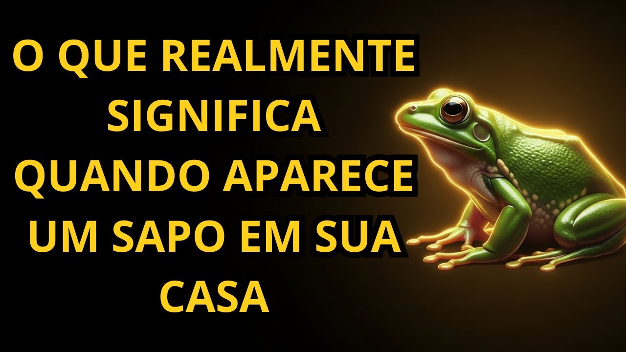 Descubra o significado espiritual dos sapos em sua casa. É incrível!