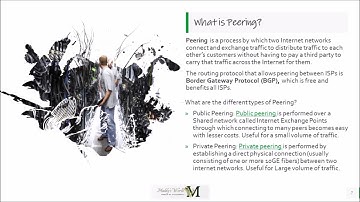 Technology - Internet Exchange Point, Peering and its Necessity