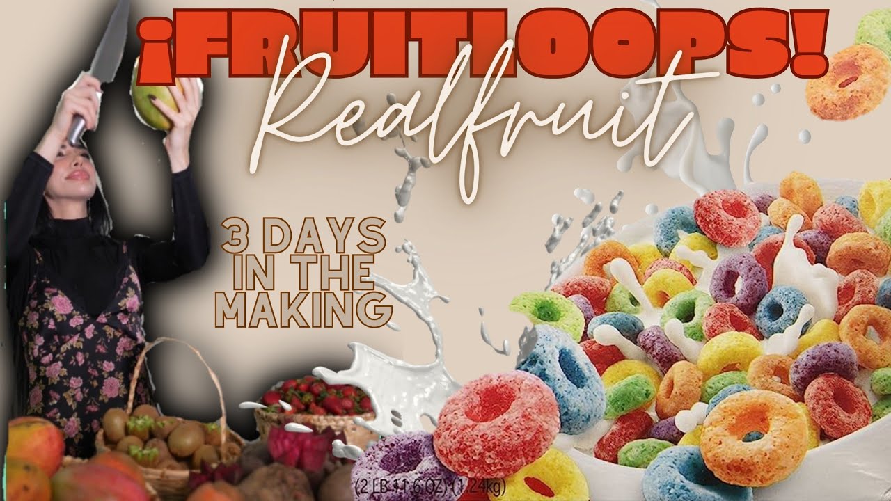 Cocino mi propio Fruitloops ( receta de cereal casero )