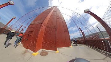 Insta360 One X - Golden Gate Bridge Crossing South Tower