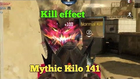 😍 Mythic Kilo 141 Best Base Kill effect CODM 2022