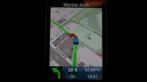 iPhone 4 and VoxTrek Navigation GPS with offline search and offline routing