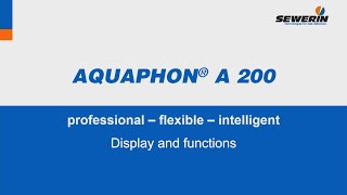 AQUAPHON® A 200 water leak detector - The display and functions