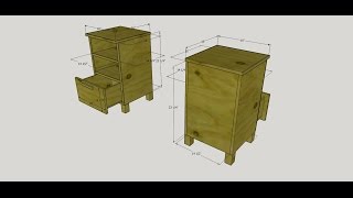 This is my first original design video that will show how I built a bedside table. This table is being built for a friend of mine that 