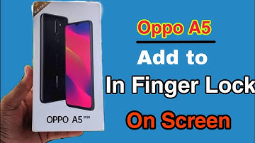 How To Add In Finger Lock Oppo  A5s || Oppo A5s In fingerprint Lock