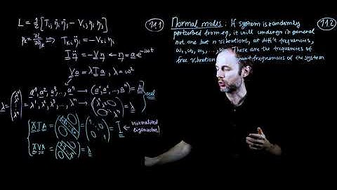 Lecture 11: Normal modes and normal coordinates