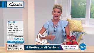 Clarks Collection Jillian Bella Leather Sandal - YouTube