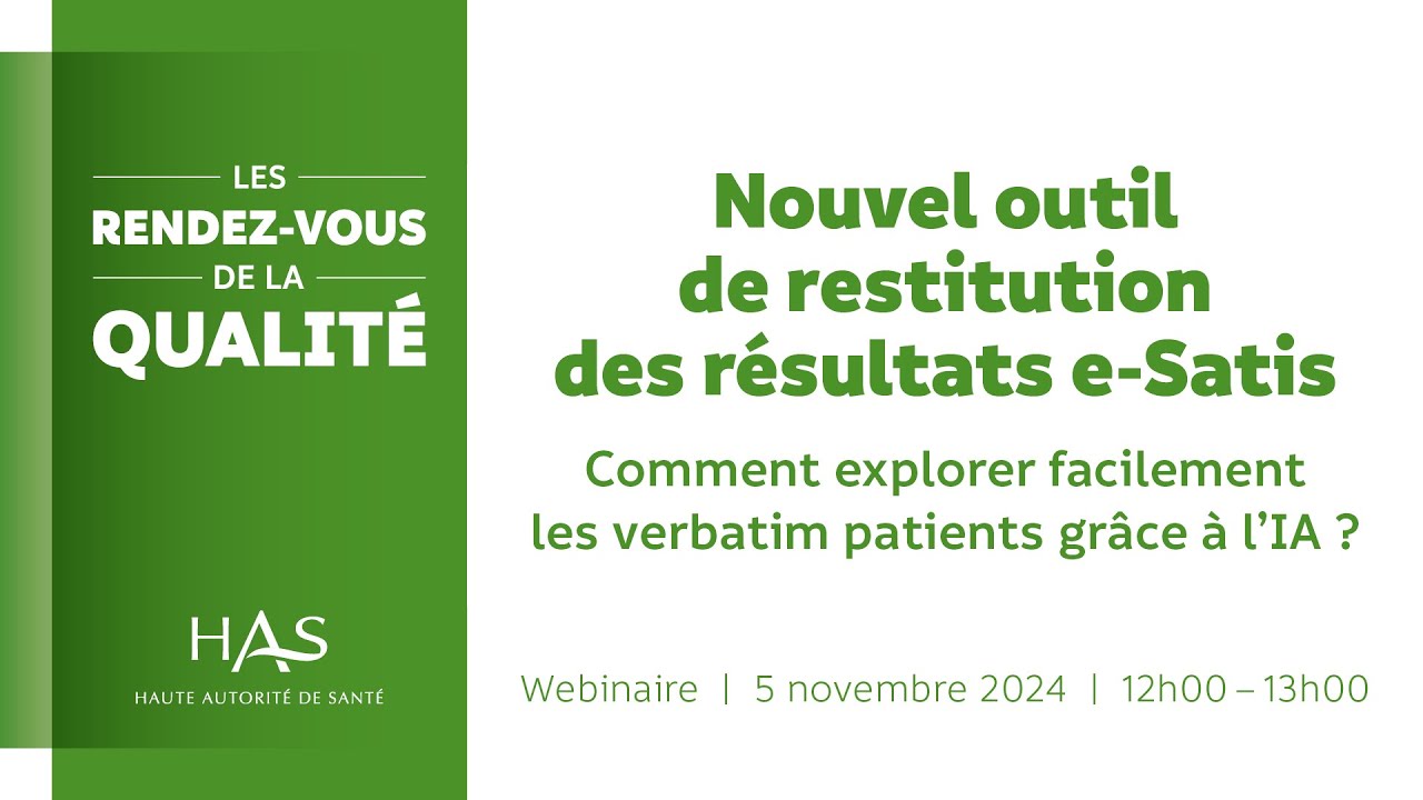 E-Satis : comment explorer facilement les verbatim patients grâce à l'IA ?