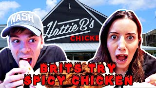 🇬🇧Brits Try Tennessee HOT CHICKEN for the First Time! 🍗 @ Hattie B's | NASHVILLE Series!