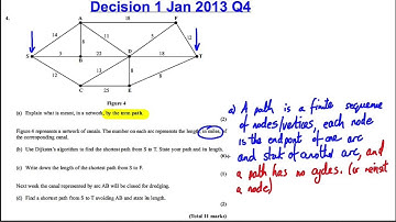 Decision 1 Edexcel Maths A-Level January 2013 Q4