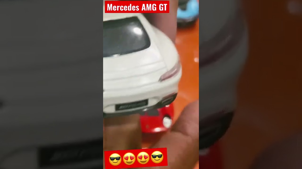 Most Realistic Mercedes AMG GT Scale Model Replica Diecast Super Toy Car in Pearl White