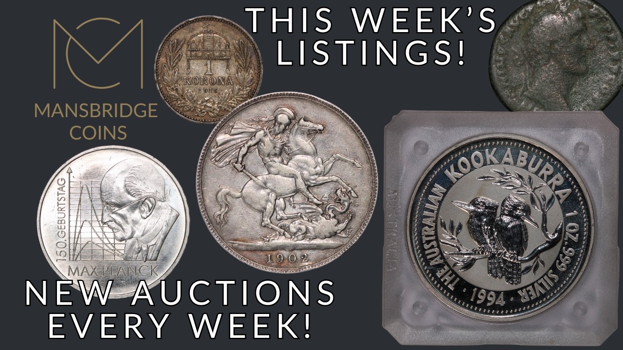 Australia Silver Kookaburra Coin, 1902 Edward VII Crown, Roman Coins & Much More – Mansbridge Coins