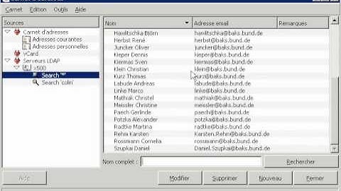 Claws Mail LDAP demo