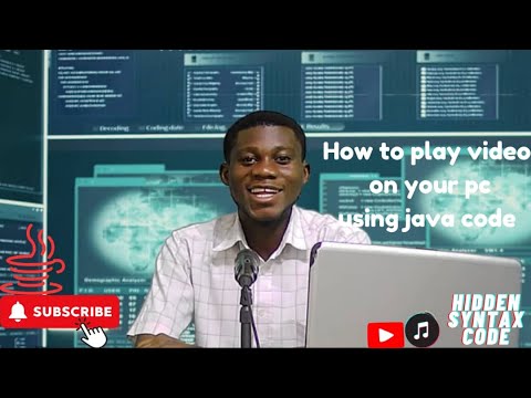How to use Java code to play a video on your PC - YouTube