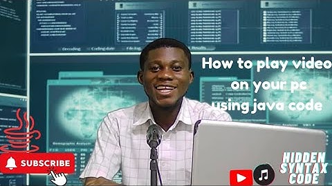 How to use Java code to play a video on your PC