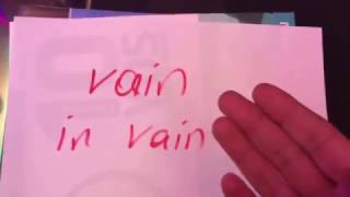 İngilizce Kelime: Vein & In Vein.. Boş Vein..ahmet Akin Anlatıyor