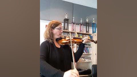 Bowing open strings, violin practice video