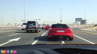 Really? Jaguar F-Type Vs. Fiat Punto Hgt Turbo In Dubai