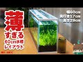 【2025最新製品】薄すぎ！でも幅60cmの立派な水槽GEXスリムアクア600Sはレイアウト上級者向けスリム水槽【ビバアクア】#アクアリウム #熱帯魚