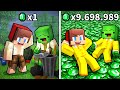 Mikey and JJ from 0 to 1 000 000 Emeralds (Minecraft Maizen)
