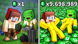 Mikey And Jj From 0 To 1 000 000 Emeralds minecraft Maizen