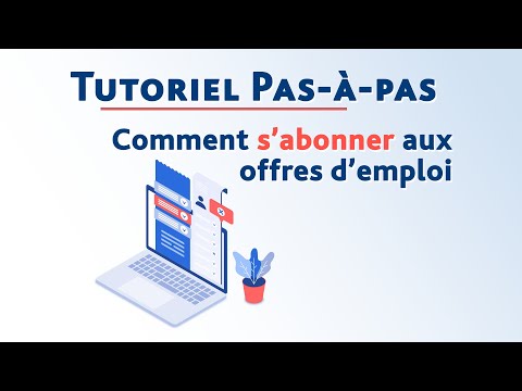 Comment s'abonner aux offres d'emploi ? - Pas-à-pas