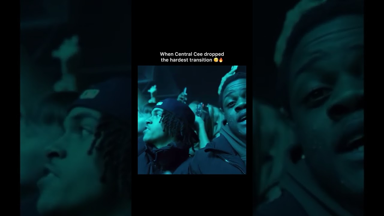 a perfect transition at the end of central cee's concert in London 