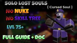 SOLO Pizza Party Lost Souls using G-Mini! | Player 1 POV | No NUKE, No Skill-tree, Lv75+ | TDS