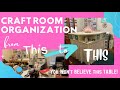 Craft Organization Challenge: My craft room Tour and organizational tips and ideas