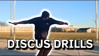Discus Bar Drill Workout Half Turns & Full Throws