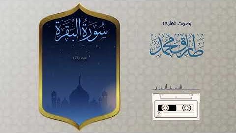 سورة البقرة كاملة بصوت القارئ طارق محمد |tareq mohammad