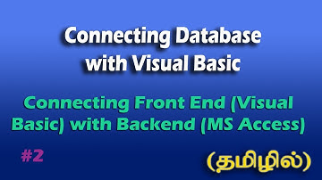 How to Connect database with Visual Basic? Connecting MS Access with Visual Basic