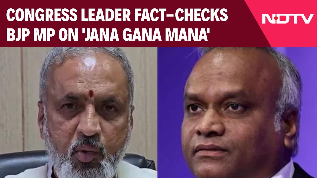 National Anthem Row | "WhatsApp History": Congress Leader Fact-Checks BJP MP On 'Jana Gana Mana'
