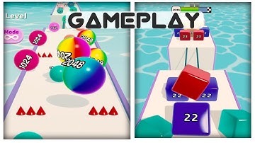 Ball Run 2048 🎱🏀🟣🔵🟢  Marble Run 3D  !! All Levels Gameplay Walkthrough Android & iOS
