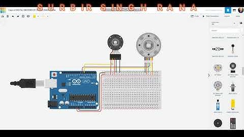 6-TINKERCAD TWO DC MOTOR WITH ENCODER USING ARDUINO UNO